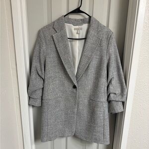 Gray Tweed Blazer + Trousers - H&M - 10
